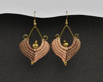 Náušnice drhané Kapka - G