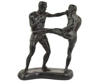 Soška pryskyřice Kickbox - 20 x 15 cm