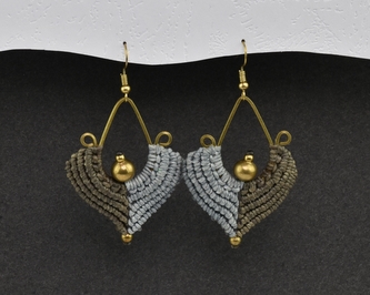 Náušnice drhané Kapka - D