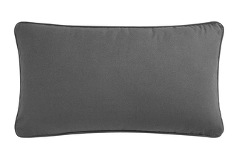 Polštář PURRE s výplní 100% bavlna tmavě šedá 30x50 cm MyBestHome