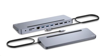 i-tec dokovací stanice USB-C Metal Ergonomic 4K/ 3x Display/ Power Delivery 100W + univerzální nabíječka 100W i-tec dokovací stanice USB-C Metal Ergonomic 4K/ 3x Display/ Power Delivery 100W + univerzální nabíječka 100W