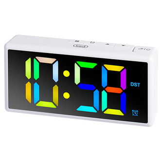 EC 886 WH Digitální budík multi LED