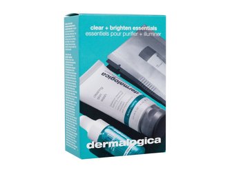 Dermalogica Active Clearing čistící pěna Active Clearing Clearing Skin Wash 15 ml + pleťové sérum Active Clearing Age Bright Clearing Serum 3 ml + exfoliační pudr Daily Microfoliant 2 g
