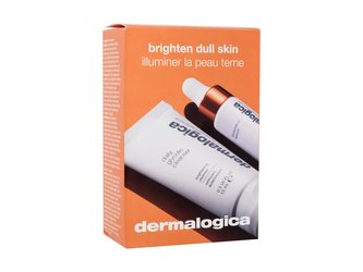 Dermalogica Brighten Dull Skin čistící gel Daily Glycolic Cleanser 15 ml + pleťové sérum Biolumin-C Serum 3 ml