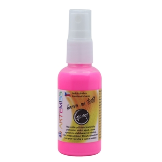 ARTEMISS Barva na textil ve spreji - neon (září pod UV světlem) 50g, neon zelená