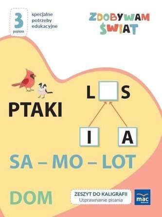 Zdobywam świat Zeszyt do kaligrafii Poziom 3