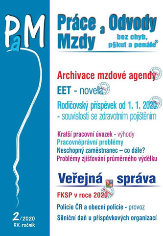 Práce a mzdy 2/2020 - Archivace mzdové agendy
