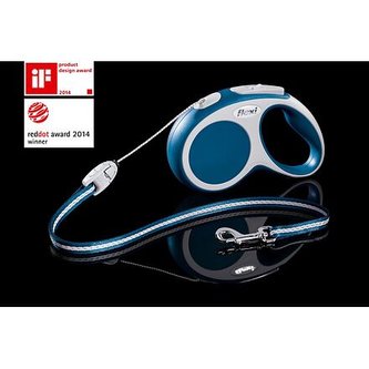 Flexi Vario S 5 m šňůra, max. 12 kg, modrá - DOPRODEJ