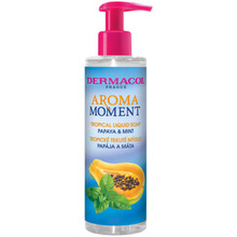 Dermacol Tekuté mýdlo na ruce Papája a máta Aroma Moment (Tropical Liquid Soap) 250 ml woman
