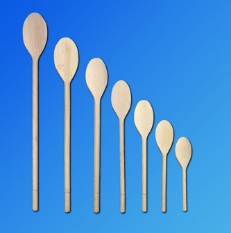 vařečka  30 oválná, dřevo cena 1 Ks