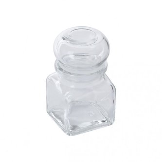 dóza 120ml TK120/2, 5,5x5,5x9cm, sklo