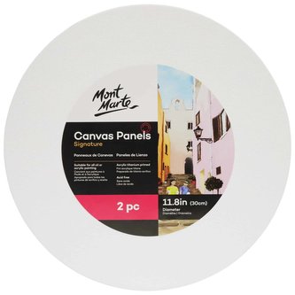 Mont Marte kulaté kartonové plátno, ø 30cm, č. 0030, 2ks