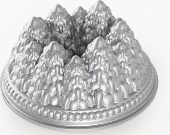 NW Forma na bábovku Les 9 cup stříbrná