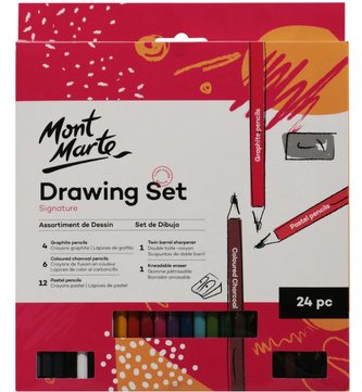 Mont Marte kreativní sada na kreslení, č.0020, 24 ks, papírový obal