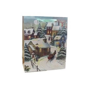 Dárková taška zimní krajina A0259/2 Dárková taška zimní krajina A0259/2