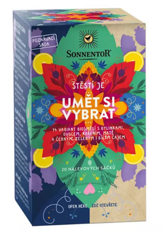Sonnentor - Štěstí je umět si vybrat bio čaj porcovaný 32,1g