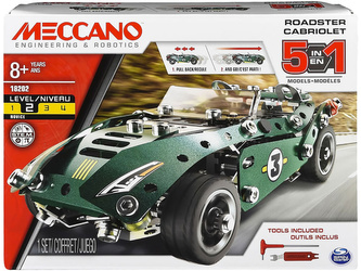 Roadster Cabriolet stavebnice 5v1 - Meccano