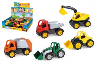 Auto Workies plast 12-14cm mix druhů, 1 kus