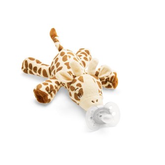 Plyšová hračka s dudlíkem  Avent Ultrasoft + 0m žirafa