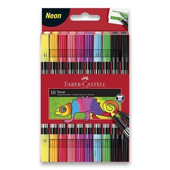 Faber Castell Oboustranné fixy - Neon 10 ks Faber Castell Oboustranné fixy - Neon 10 ks