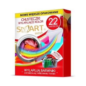 Smart color prací ubrousky proti zabarvení barevného prádla 22 ks