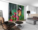 3D dekorační závěs 303V BUTTERFLY 2x160x250 cm set 2 kusy MyBestHome