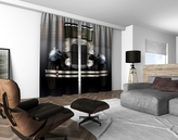 3D dekorační závěs 212V OLDTIMER 2x160x250 cm set 2 kusy MyBestHome