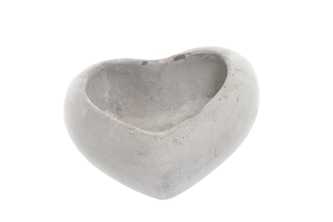 Květináč srdce cement 6x15,5x15,5 cm