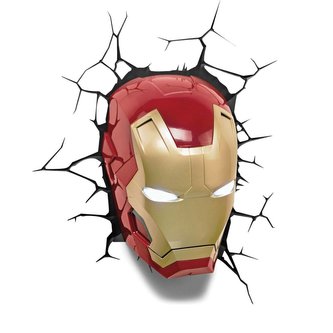 Dekorativní lampa na zeď Marvel: Iron Man (14 x 25 x 13 cm) multicolor
