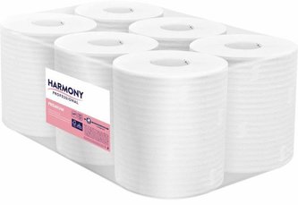 Harmony Professional Průmyslové utěrky na roli 125 m, 2 vr., 6 ks