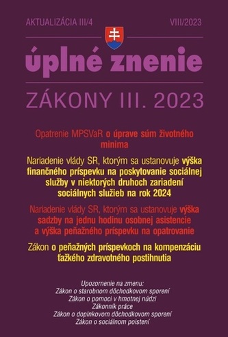 Aktualizácia III/4 2023 – Úprava životného minima