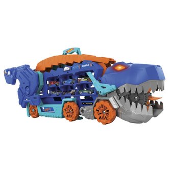 Hot Wheels city T-rex tahač se světly a zvuky Hot Wheels city T-rex tahač se světly a zvuky