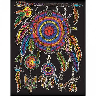 Colorvelvet Sametový obrázek Lapač snů 21x29,7cm