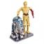 Metal Earth Luxusní ocelová stavebnice Star Wars - C-3PO + R2-D2 Box verze