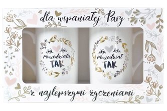 Kubek Gigant Ślub (powiedział/a TAK, wianek)