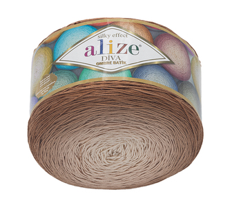 Příze DIVA ombre batik - béžová - 250g / 875 m