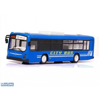 DOUBLE E RC městský autobus s otevíracími dveřmi 33cm modrá DOUBLE E RC městský autobus s otevíracími dveřmi 33cm modrá