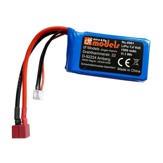 DF models 6981 Akumulátor LiPo 2S T-Plug 7,4V 1500 mAh