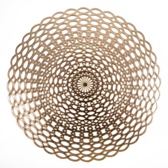 Prostírání CAMILLA zlatá O 38 cm Mybesthome