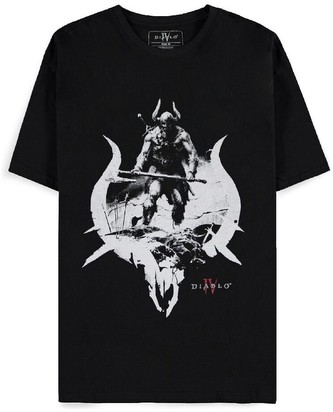 Tričko Diablo IV - Barbarian Sigil L