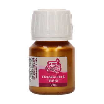 jedlá metalická barva FunCakes Gold 30 ml