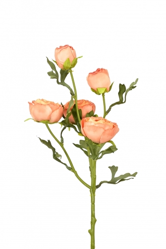 Umělá růže oranžová 60 cm