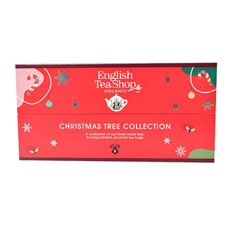 English Tea Shop Vánoční dárková sada figurky na stromeček 6 pyramidek BIO