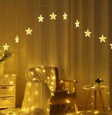 Dekorační světelný řetěz s vánočními hvězdami délka 210 cm