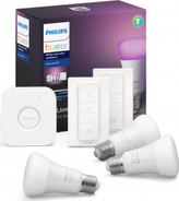 Hue 3xžárovka LED E27 9W 806lm 2200-6500K 16mil.barev+Bridge+2xDimmerSwitch