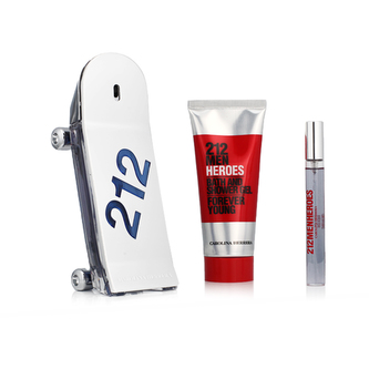 Carolina Herrera 212 Men Heroes Forever Young EDT 90 ml + EDT MINI 10 ml + SG 100 ml M