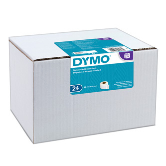 Dymo S0722360 papírové štítky 89mm x 28mm, bílé, adresní, 24 x 130 ks