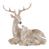 Jelen se srnkou, polyresinový. Cena za 1ks.