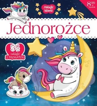 Jednorożce. 54 naklejki z brokatem Jednorożce. 54 naklejki z brokatem
