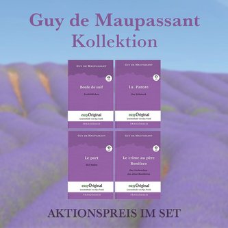 Guy de Maupassant Kollektion (Bücher + 4 Audio-CDs) - Lesemethode von Ilya Frank